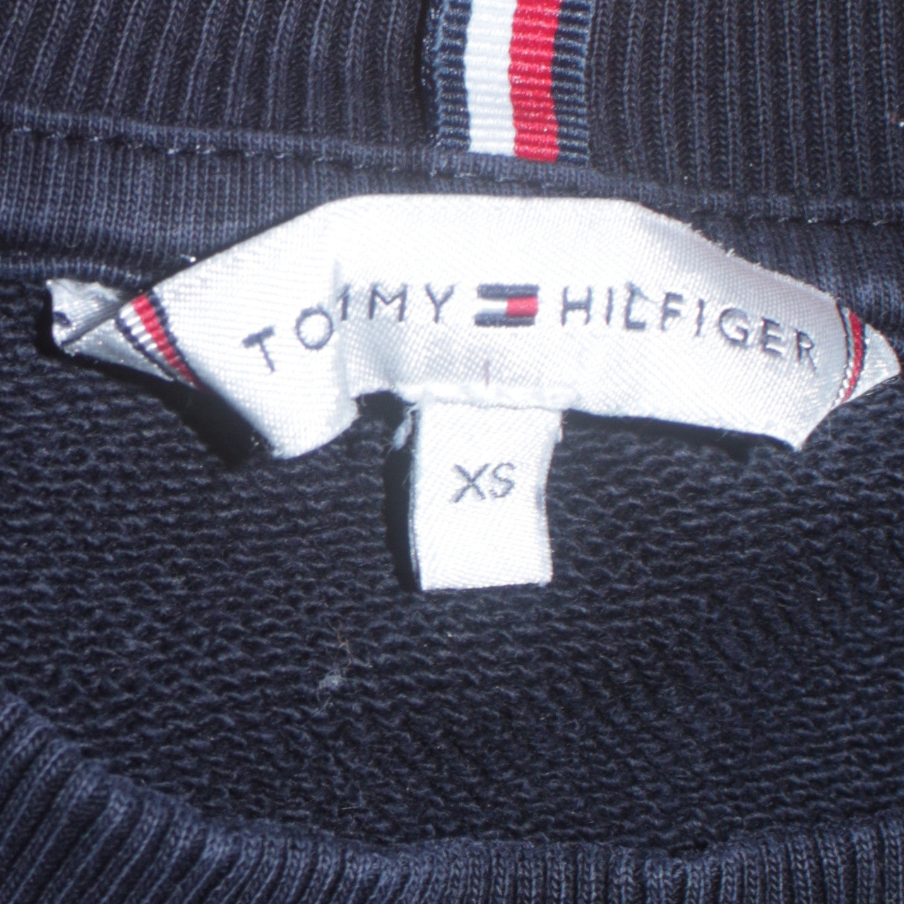 Mens UK Size XS Tommy Hilfiger Black Pullover Sweatshirt