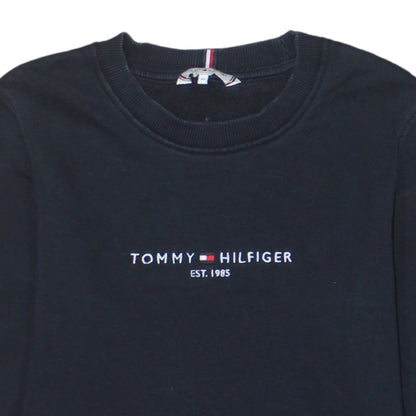 Mens UK Size XS Tommy Hilfiger Black Pullover Sweatshirt