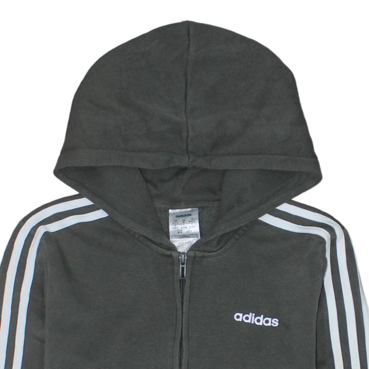 Womens UK Size M adidas Black Full Zip Hoodie