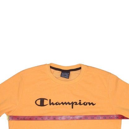 Champion Boys Orange Crew Neck Pullover Sweatshirt 13-14 Years