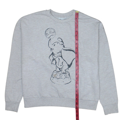 Womens UK Size S Disney Grey Pullover Sweatshirt