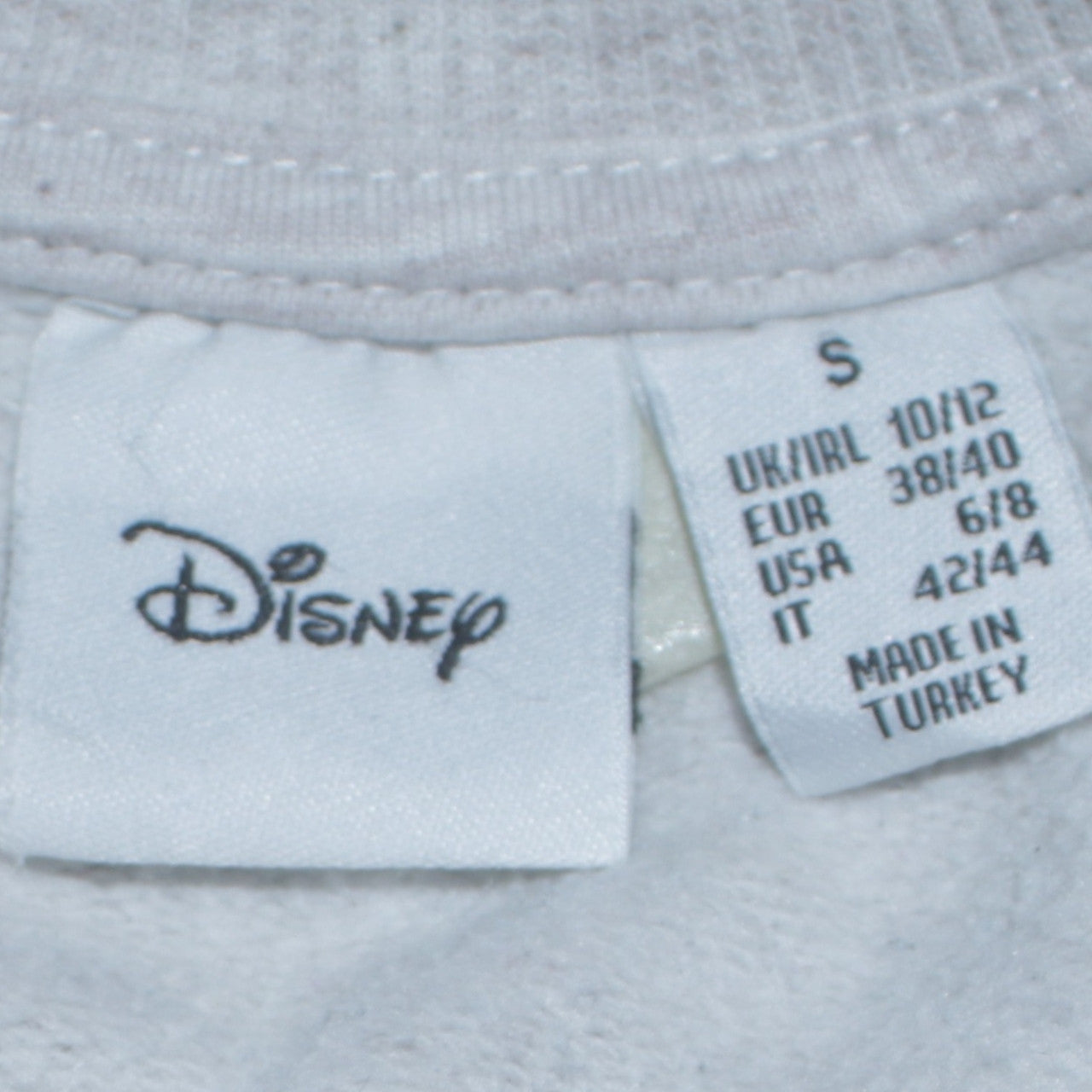 Womens UK Size S Disney Grey Pullover Sweatshirt