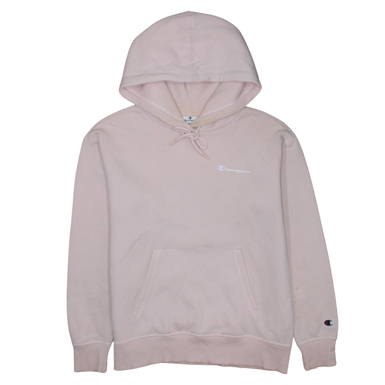 Womens UK Size S Champion Pink Pullover Hoodie