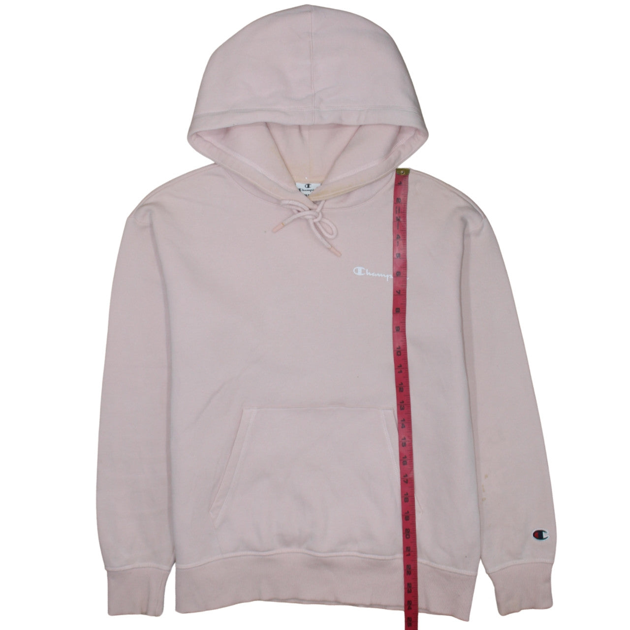 Womens UK Size S Champion Pink Pullover Hoodie