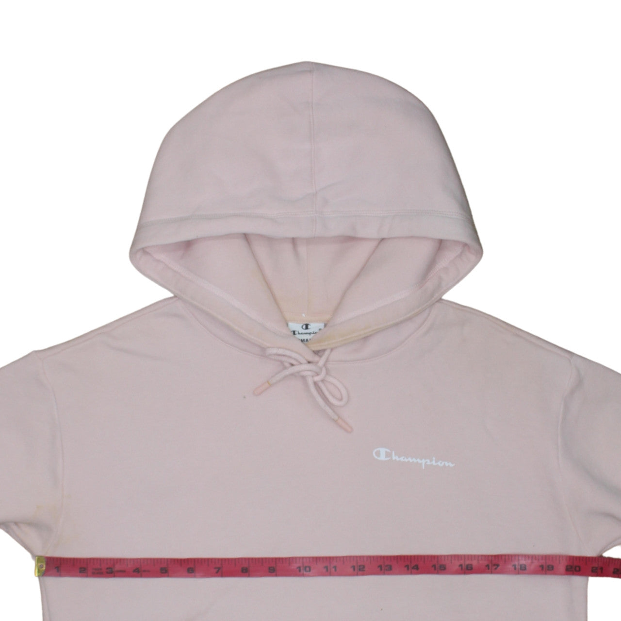 Womens UK Size S Champion Pink Pullover Hoodie