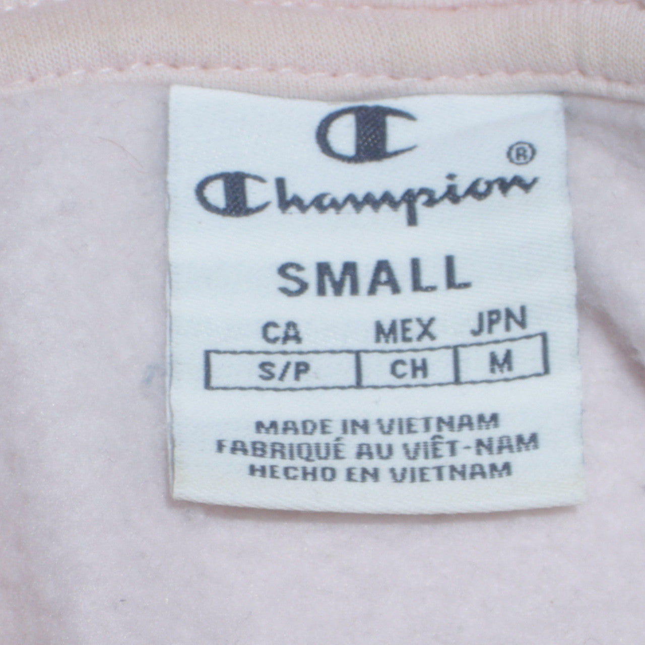 Womens UK Size S Champion Pink Pullover Hoodie