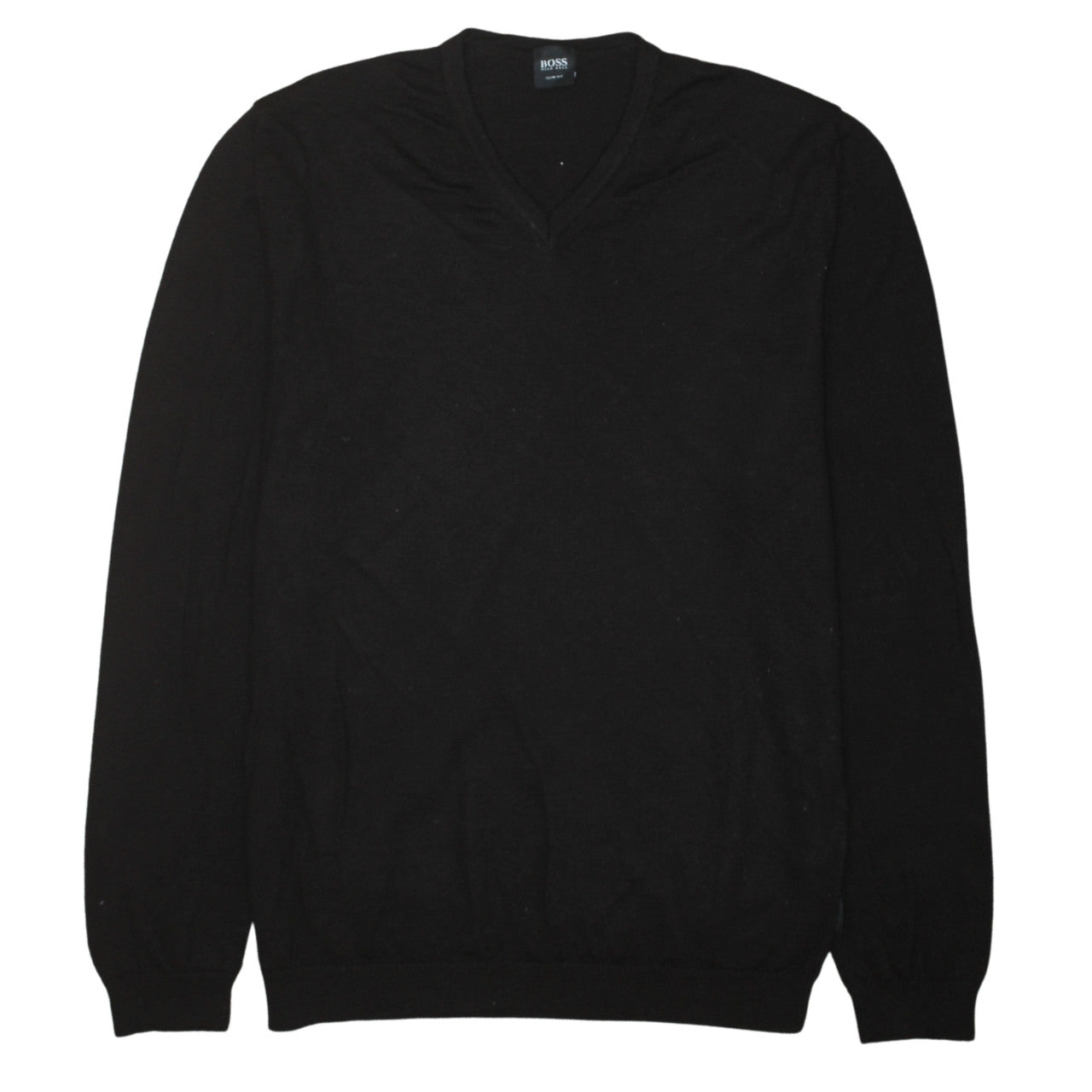 Mens UK Size L HUGO BOSS Black Pullover Jumper