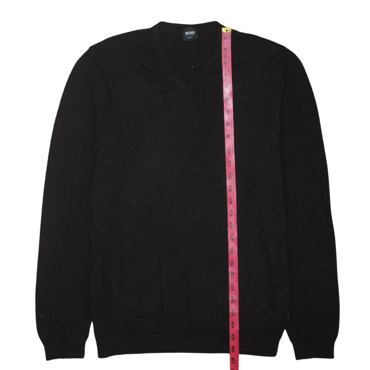 Mens UK Size L HUGO BOSS Black Pullover Jumper