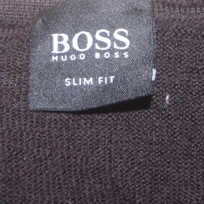 Mens UK Size L HUGO BOSS Black Pullover Jumper