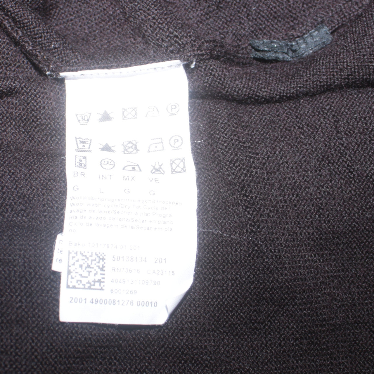 Mens UK Size L HUGO BOSS Black Pullover Jumper