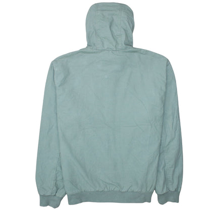 Mens UK Size L Pull & Bear Green Windbreaker Coat
