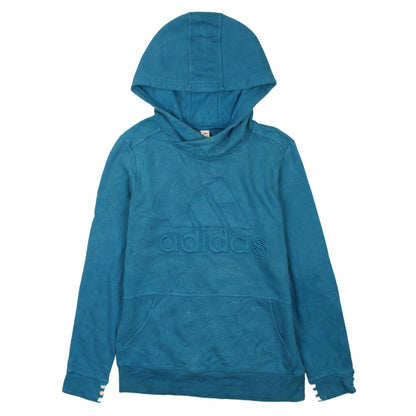Womens UK Size S adidas Blue Pullover Hoodie
