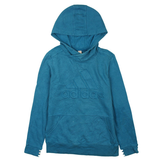 Womens UK Size S adidas Blue Pullover Hoodie