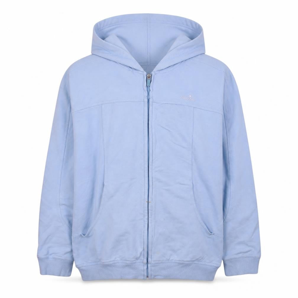 Front view of Ellesse girls’ blue full zip hoodie, size 14, years hooded sweatshirt