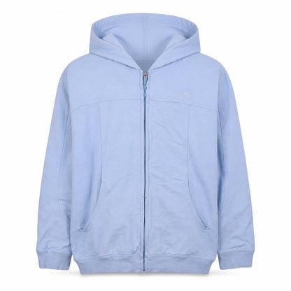 Front view of Ellesse girls’ blue full zip hoodie, size 14, years hooded sweatshirt