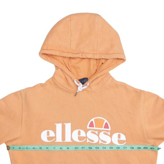 Womens UK Size 10 ellesse Orange Pullover Hoodie