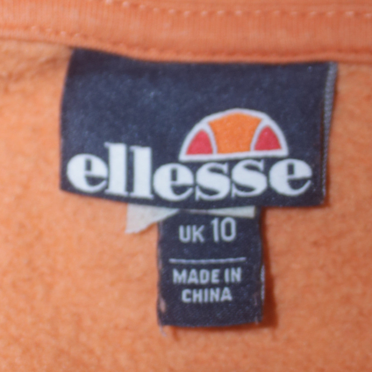 Womens UK Size 10 ellesse Orange Pullover Hoodie