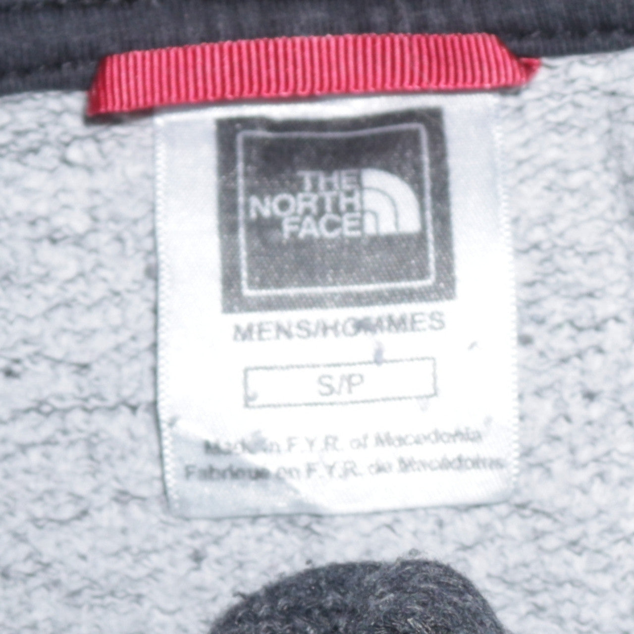 Mens UK Size S The North Face Grey Full Zip Hoodie
