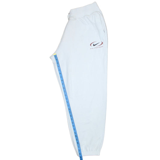 Nike Men's White XL Sweatpants Fleece Regular Fit Activewear Trousers