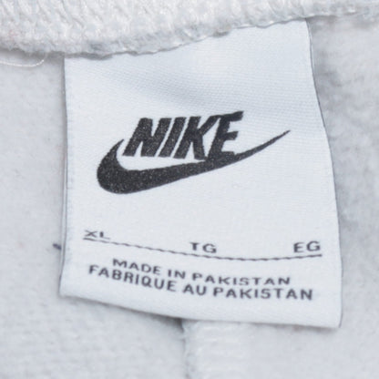 Nike Men's White XL Sweatpants Fleece Regular Fit Activewear Trousers