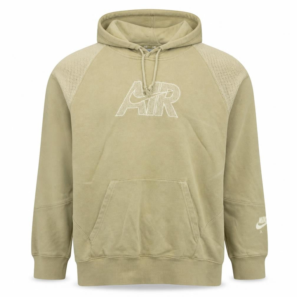 Mens UK Size M Nike Beige Pullover Hoodie