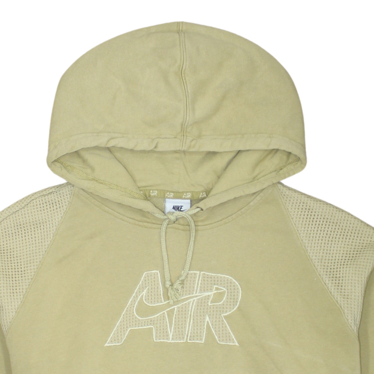 Mens UK Size M Nike Beige Pullover Hoodie