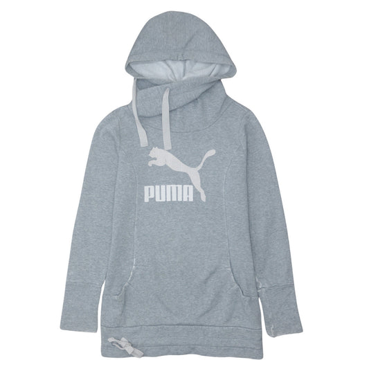 Womens UK Size 8 PUMA Grey Pullover Hoodie