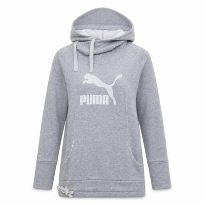 Womens UK Size 8 PUMA Grey Pullover Hoodie