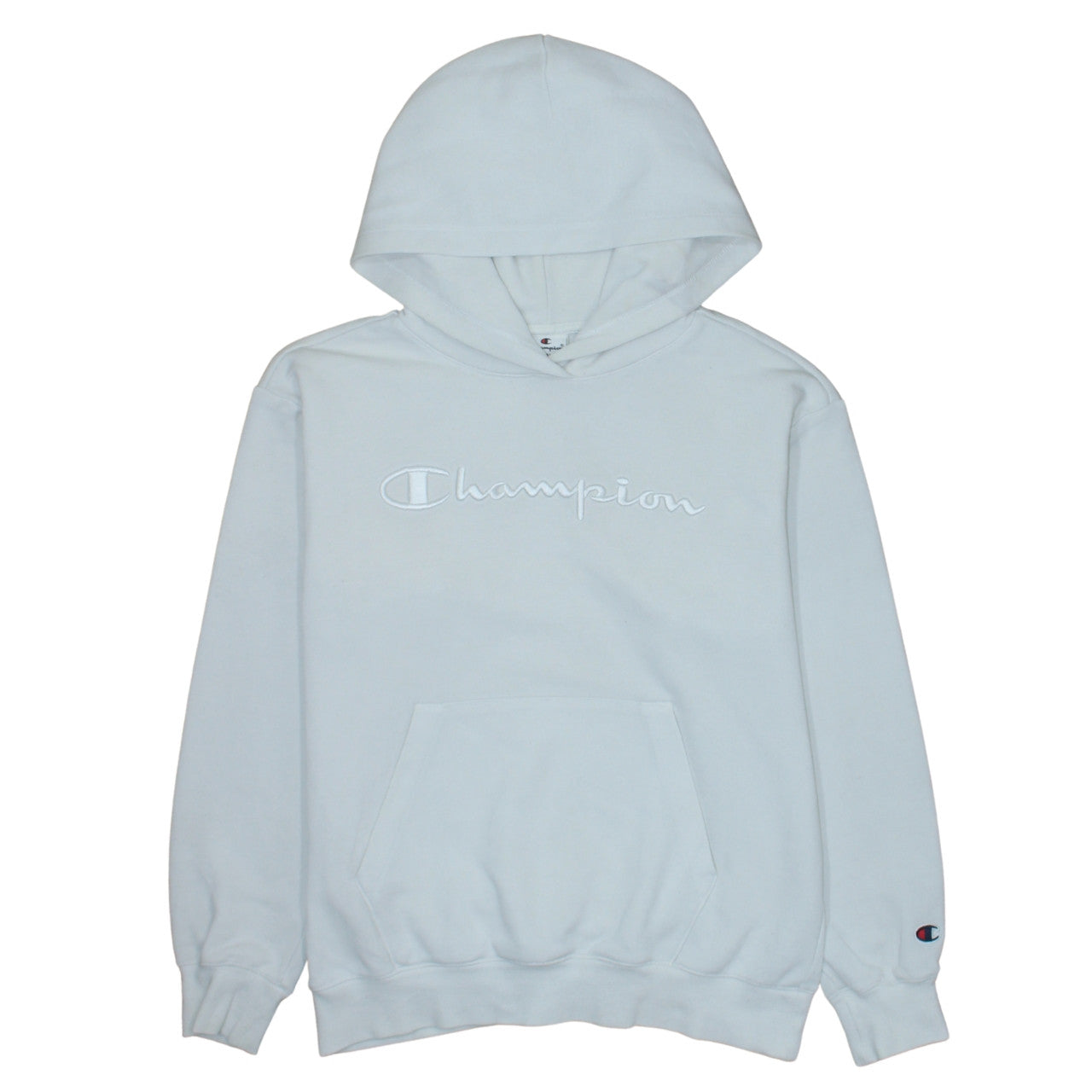 Mens UK Size S Champion White Pullover Hoodie