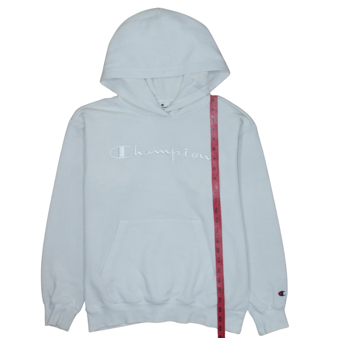 Mens UK Size S Champion White Pullover Hoodie