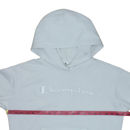 Mens UK Size S Champion White Pullover Hoodie