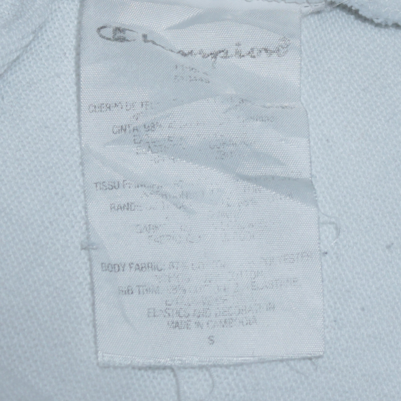 Mens UK Size S Champion White Pullover Hoodie