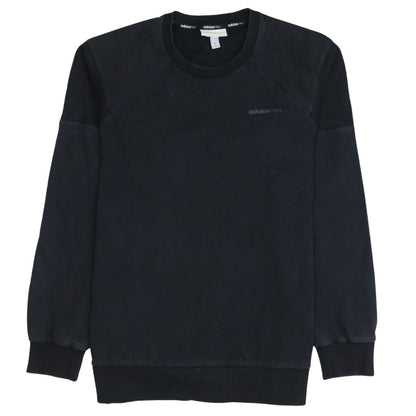 Mens UK Size M adidas Black Pullover Sweatshirt