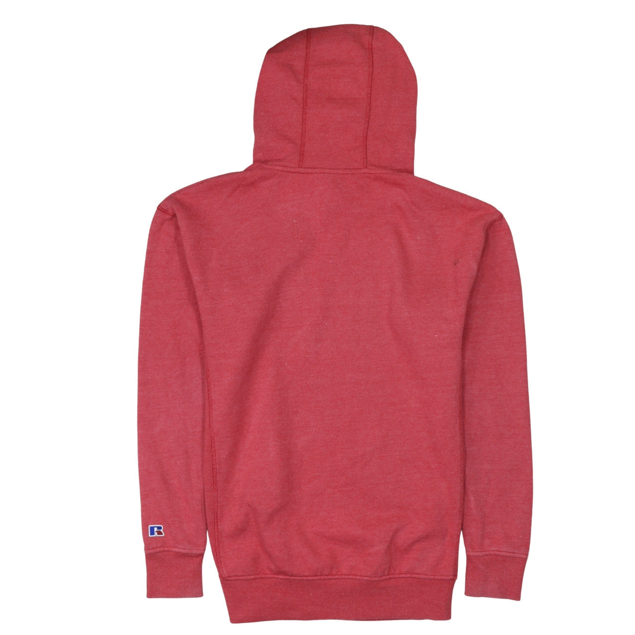 Mens UK Size M Russell Athletic Red Pullover Hoodie