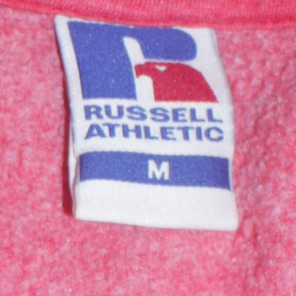 Mens UK Size M Russell Athletic Red Pullover Hoodie