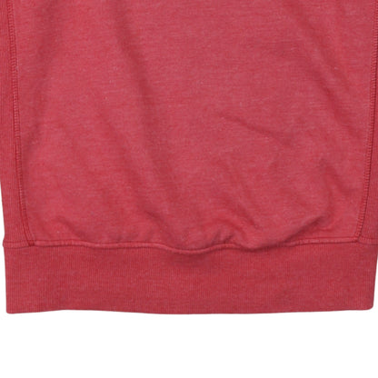 Mens UK Size M Russell Athletic Red Pullover Hoodie