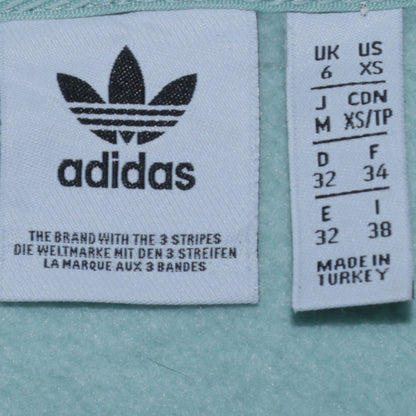 Womens UK Size XS adidas Green Pullover Hoodie