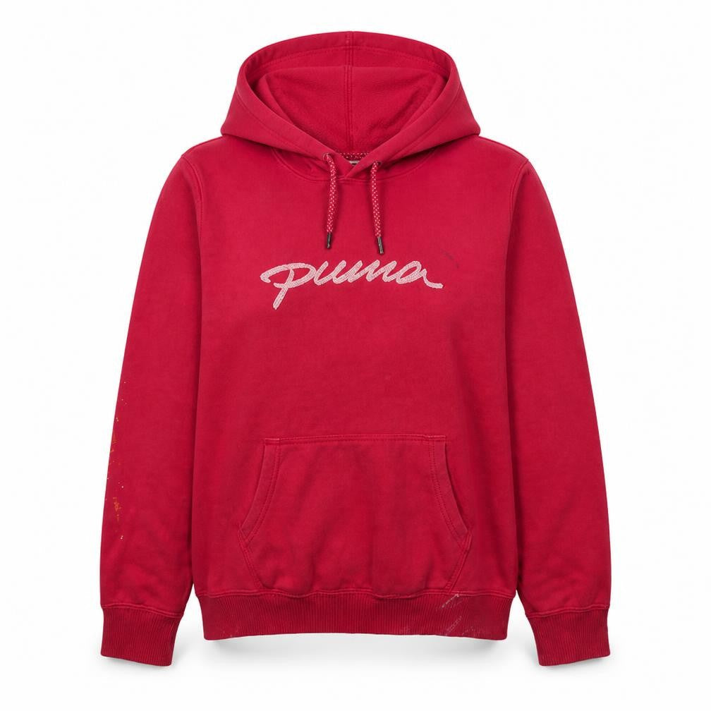 Womens UK Size 16 PUMA Red Pullover Hoodie