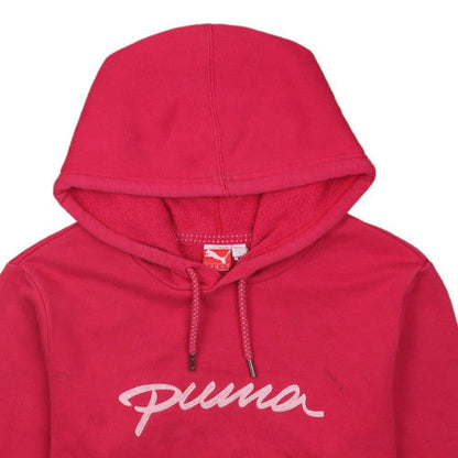 Womens UK Size 16 PUMA Red Pullover Hoodie
