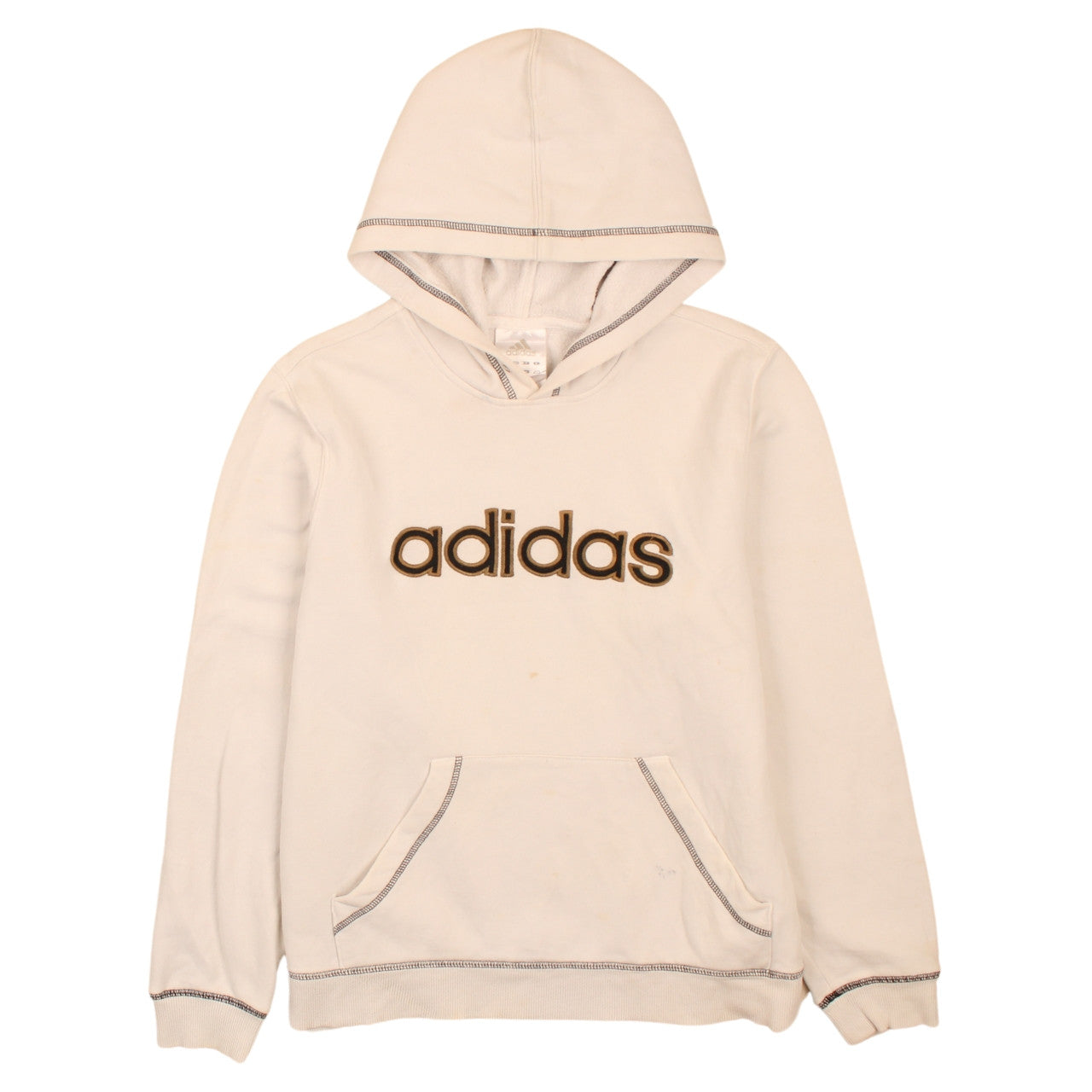 Mens UK Size S adidas Beige Pullover Hoodie