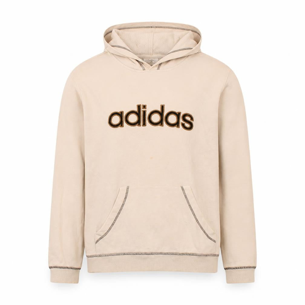 Mens UK Size S adidas Beige Pullover Hoodie