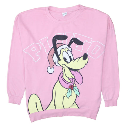 Teens UK Size 10-12 Disney Pink Pullover Sweatshirt