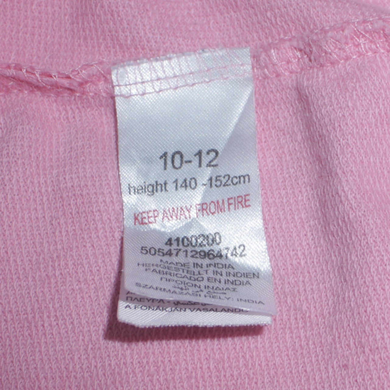 Teens UK Size 10-12 Disney Pink Pullover Sweatshirt