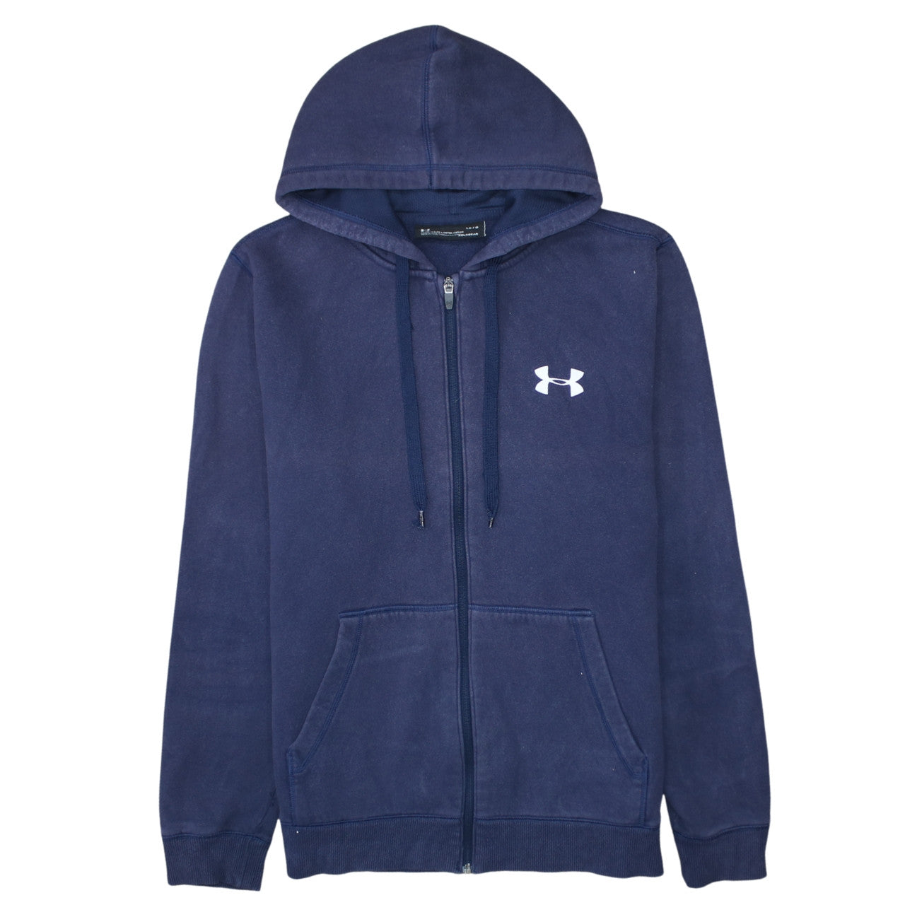 Mens UK Size L Under armour Blue Full Zip Hoodie