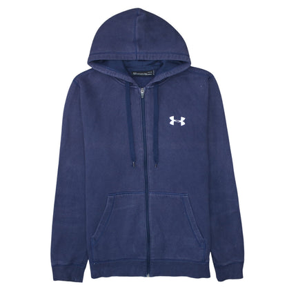 Mens UK Size L Under armour Blue Full Zip Hoodie