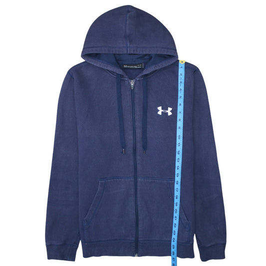 Mens UK Size L Under armour Blue Full Zip Hoodie