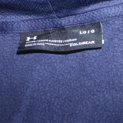Mens UK Size L Under armour Blue Full Zip Hoodie