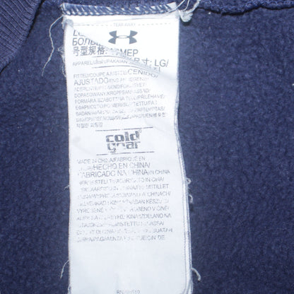 Mens UK Size L Under armour Blue Full Zip Hoodie