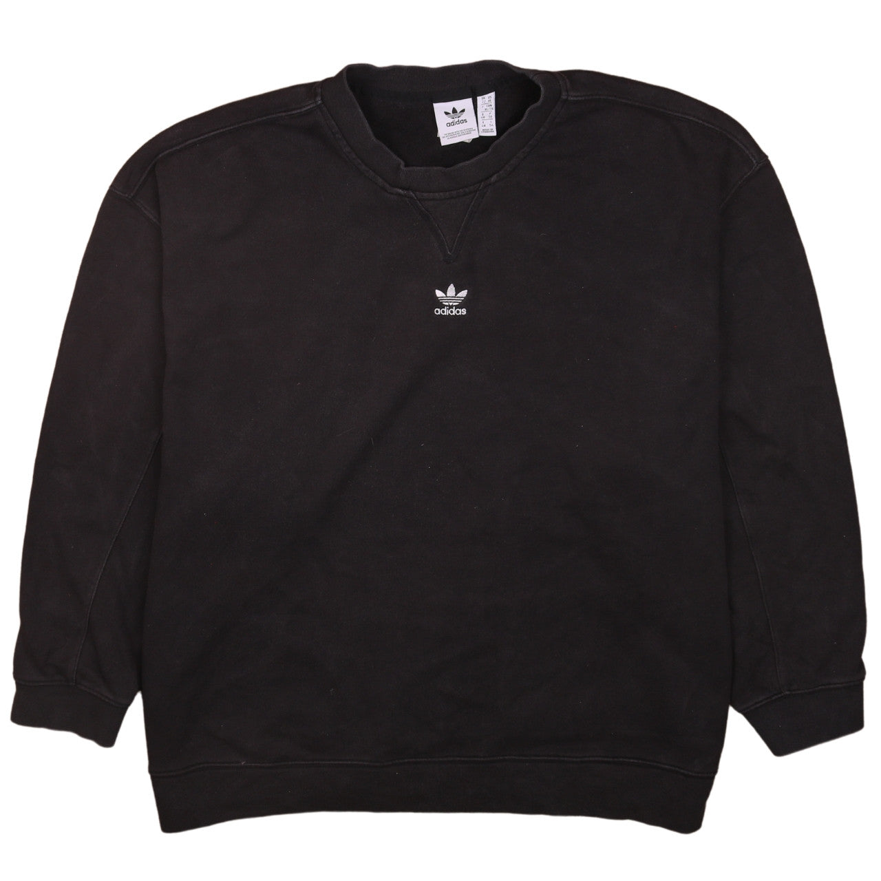 Womens UK Size 22 adidas Black Pullover Sweatshirt