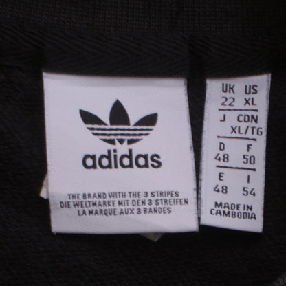 Womens UK Size 22 adidas Black Pullover Sweatshirt